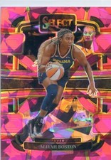 2024 Panini Select WNBA ALIYAH BOSTON #52 PINK ICE PRIZM FEVER
