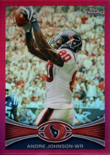 ANDRE JOHNSON 2012 TOPPS CHROME #155 PINK REFRACTOR PARALLEL #116/399 AF1776