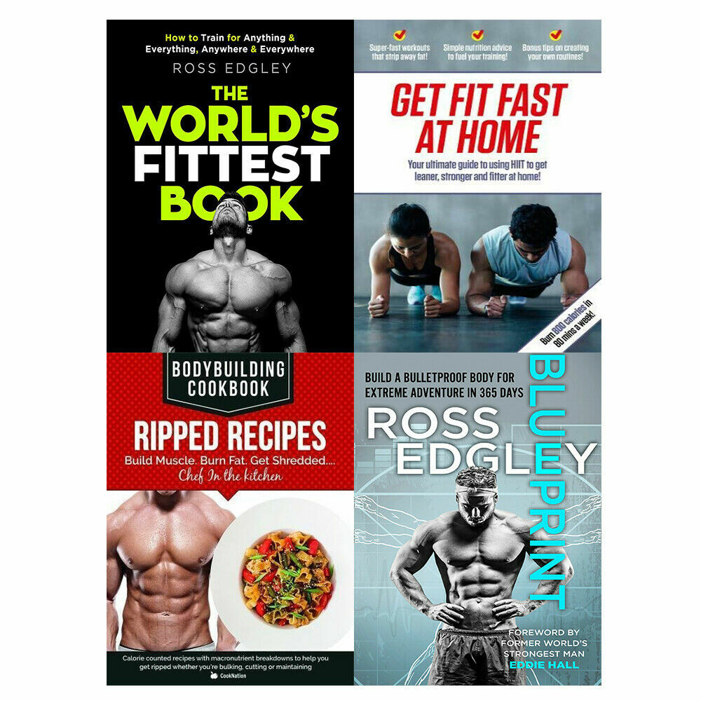 World's Fittest Book, Get Fit, BodyBuilding, Blueprint 4 Books Collection Set