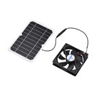 6W 5V Solar Panel with Fan Ventilator Chicken Coops Solar Fan Solar Cell Q9M8