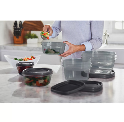 Rubbermaid Food Storage Containers 46 pc Set SilverShield Antimicrobial BPA Free