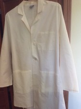 medical white lab coat size 10