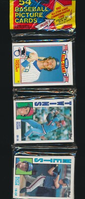 1984 Topps Rack Pack Schmidt/Staub/Yount Showing HOF NEW SEALED