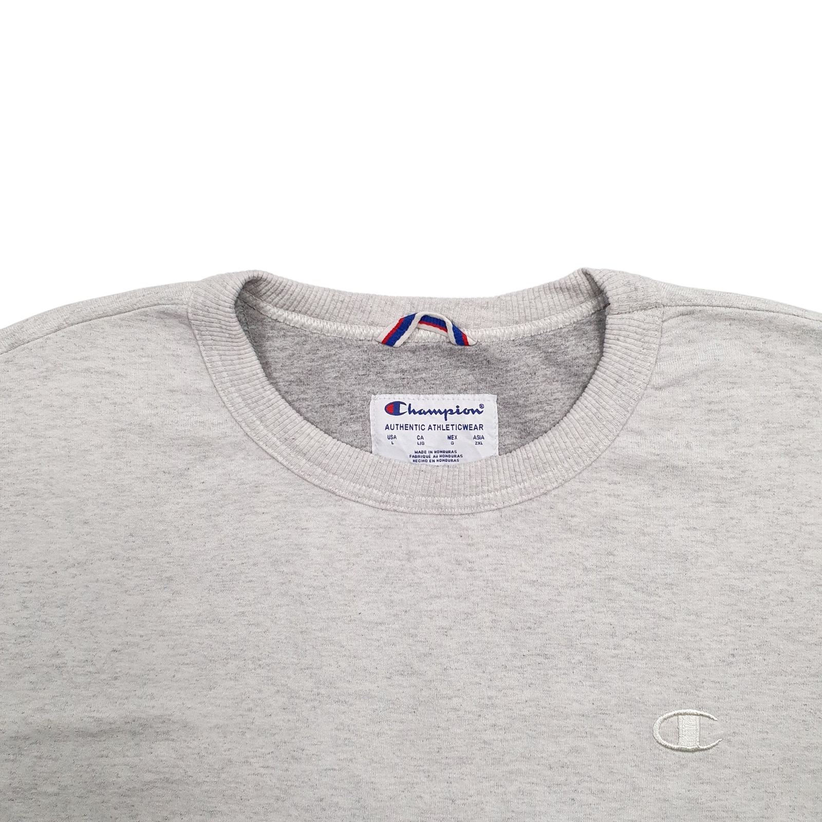 CHAMPION Crewneck Cotton Blend Jumper Sweatshirt Mens L image 2