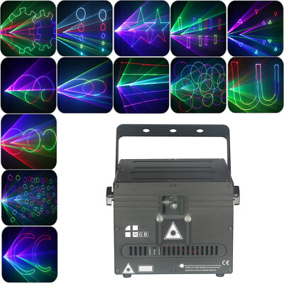 1000mW 1W Bühnenlicht RGB DMX ILDA Lasershow Animation Grafik Laser Lichteffekte