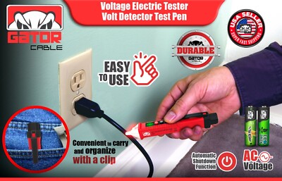 Tester di tensione, rilevatore di tensione senza contatto, sensore di allarme 90-1000 V AC Tester di tensione, rilevatore di tensione senza contatto, sensore di allarme 90-1000 V AC