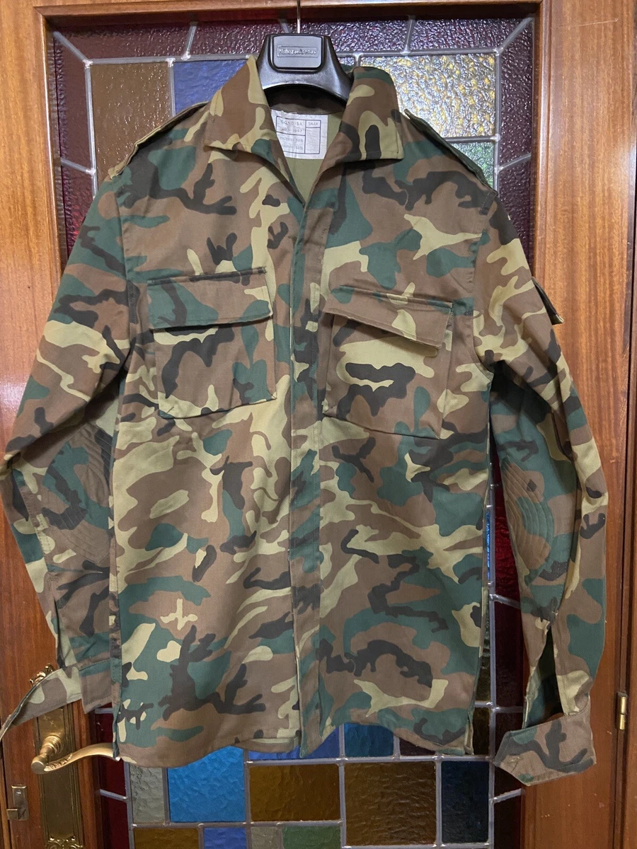 Puerto después del colegio fuerte Chaqueta Ejército Español Chaqueta T L Sobrecamisa Army | eBay