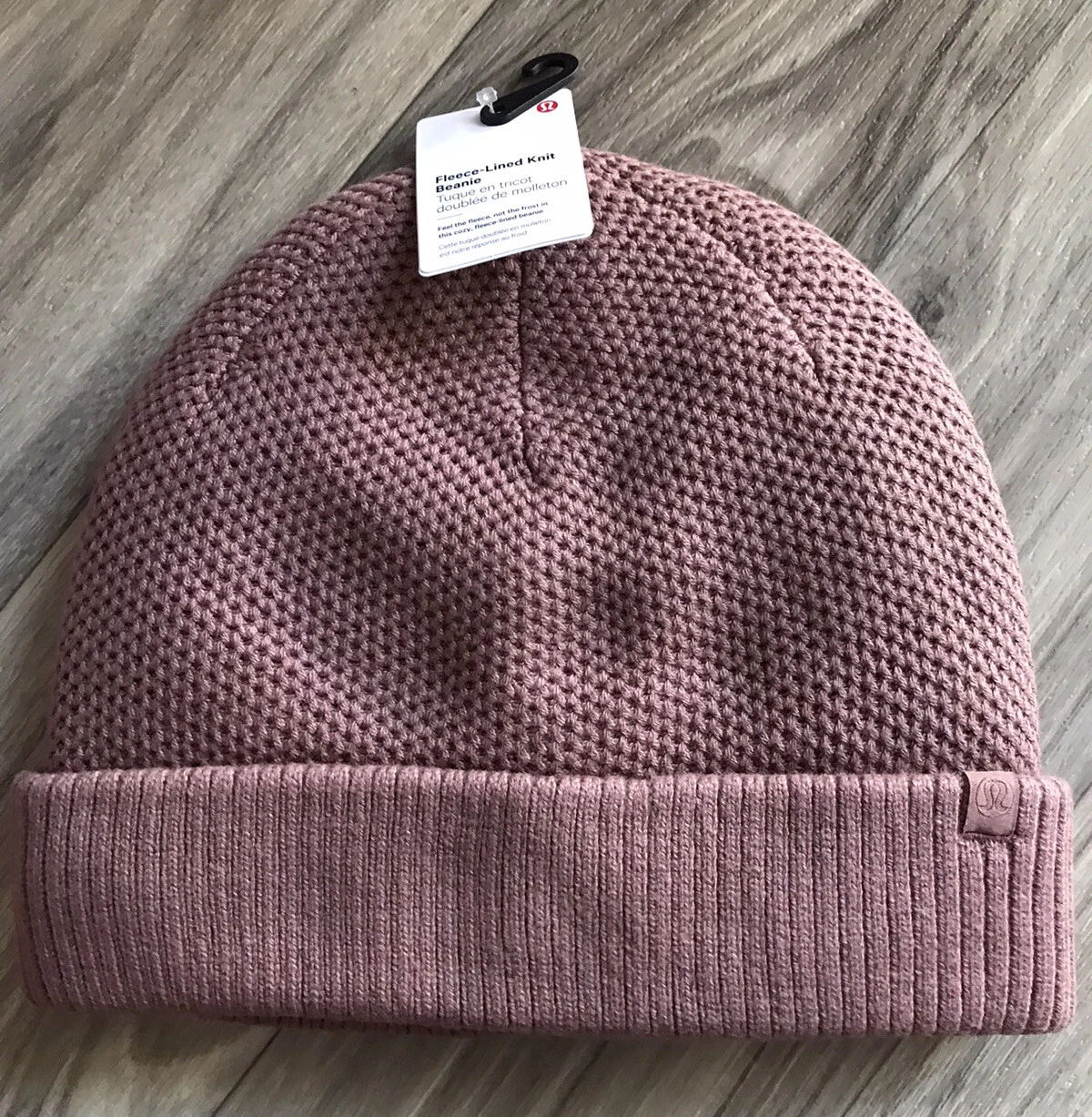Lululemon Fleece Lined Knit Beanie One Size ❄️ Spanish Oak Black SPNO/BLK 00061