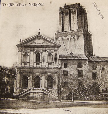 Vintage Postcard, ROME, ITALY, The Tower Of The Militia, Torre Detta Di Nerone