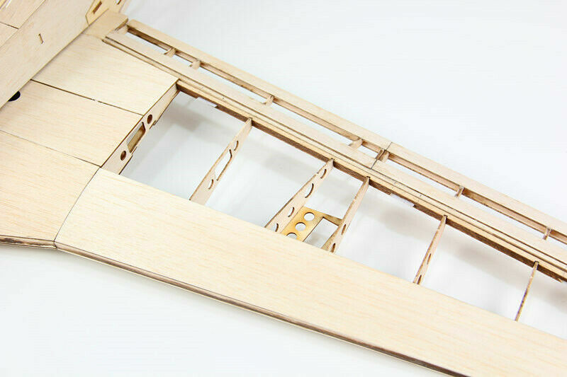 Upgraded P51 RC Laser Cut Plane Balsa Wood Model Airplane Kit Wingspan ...