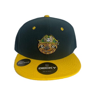 Rare Dirty Heads Micah Hughes Limited Edition Snapback Hat Black Yellow Reggae