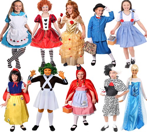 SCHOOLS BOOK WEEK GIRLS FANCY DRESS COSTUME CHOOSE STYLE BELOW WORLD ...