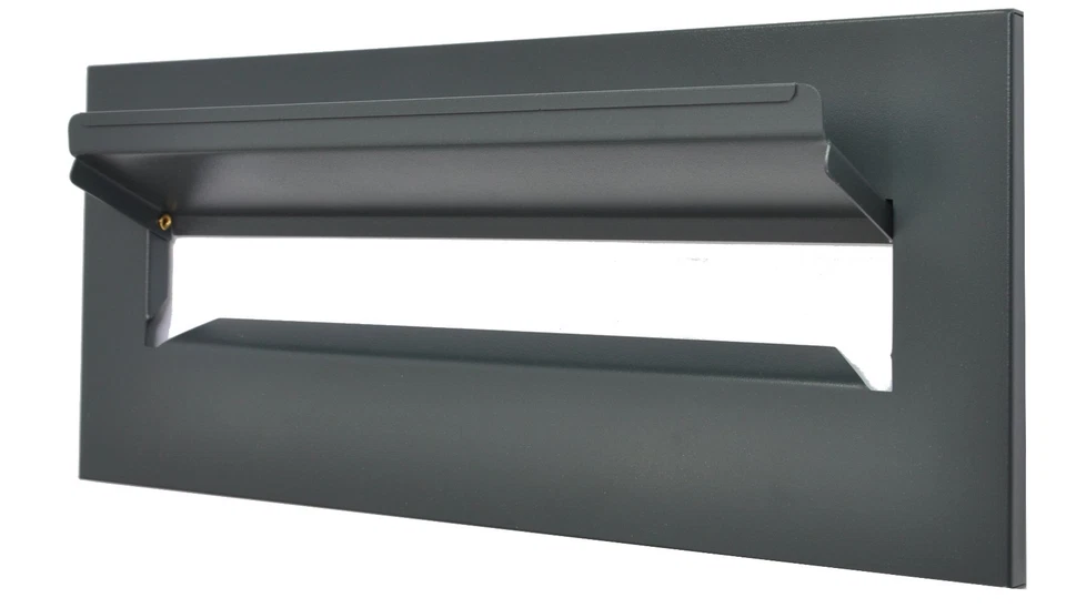 Einwurfklappe Briefeinwurf Briefklappe ANTHRAZITGRAU 310x135 - C4  RAL 7016 MATT - Bild 2 von 3