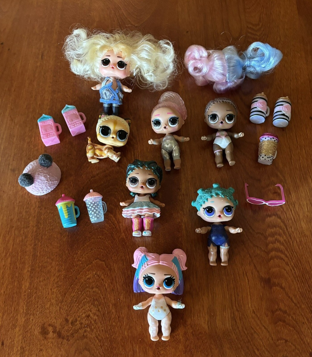 LOL Surprise Mini Dolls Lot of Dolls Pet and Accessories Glam