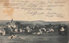 Lotto dal Mitteldorf saluto da Cämmerswalde Sassonia cartolina postale 1924