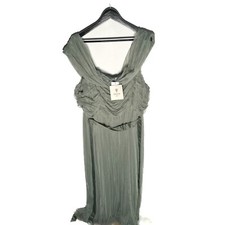 Anaya With Love Bow Back Wide Strap Maxi Dress - Green Size UK 30-