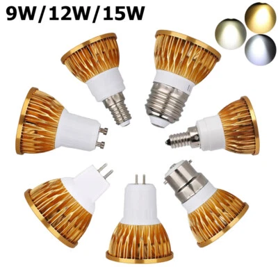 9W 12W 15W LED COB Downlight Beleuchtung 85-265V Decke Vintage-Lampen 3000K Spot - Bild 1 von 4