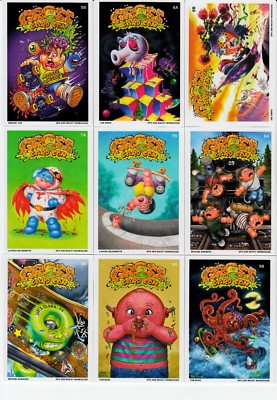 2018 GARBAGE PAIL KIDS SANTA CLARA GROSS CARD CON GLOSSY SET 18 CARDS W PUZZLE