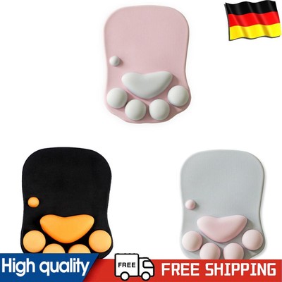 Non Slip Cute Cat Paw Mouse Pad Silicone Soft Wrist Rest Support Mice Mat