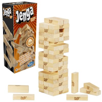 Hasbro Gaming Jenga Classic Game with Genuine Hardwood