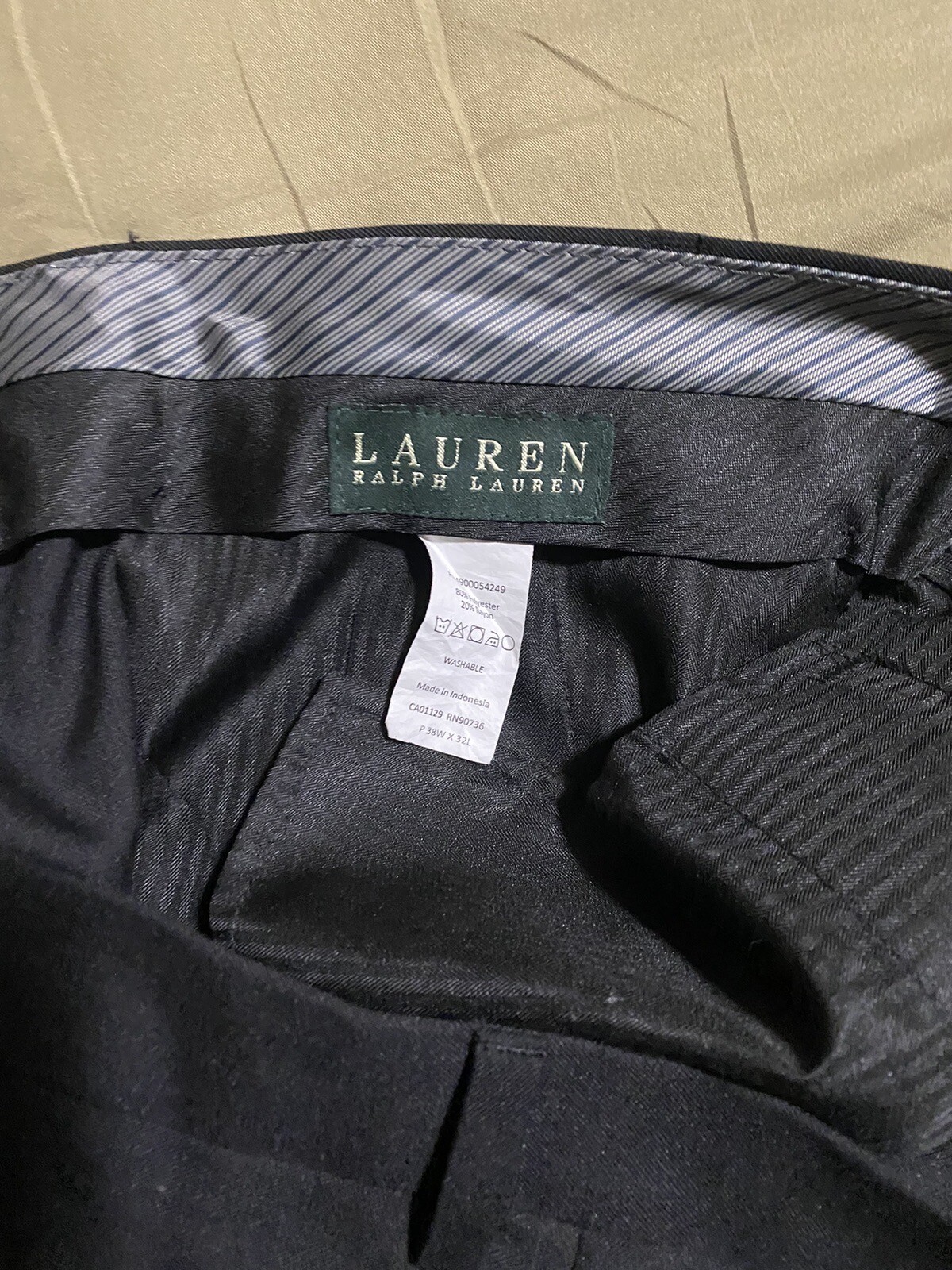 Ralph Lauren Men’s Dress Pants Size 38 X 32 Color Black eBay