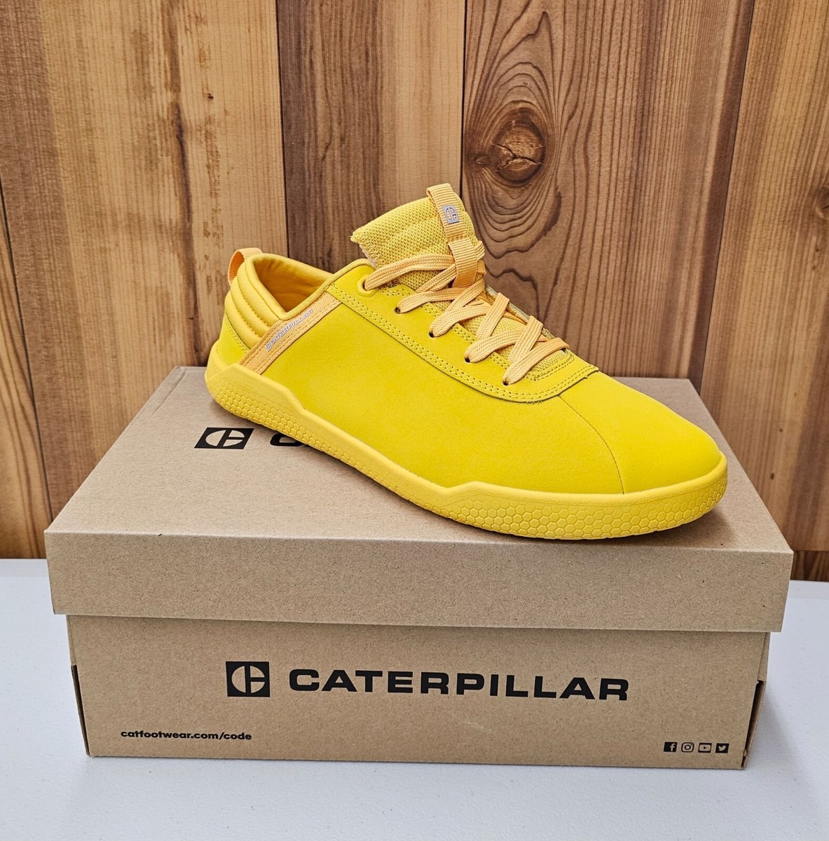 3catさま専用 Caterpillar Hex CAT Yellow Nubuck Men's Shoes Size 8.5 | eBay