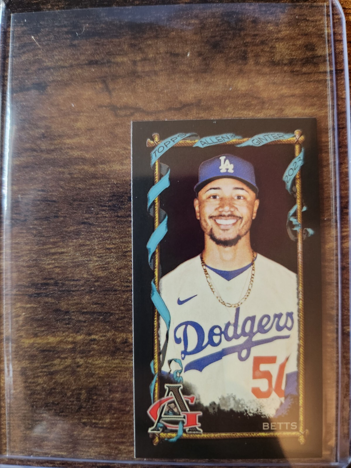 Mookie Betts #65 2023 Topps Allen & Ginter Baseball Framed Mini Cloth