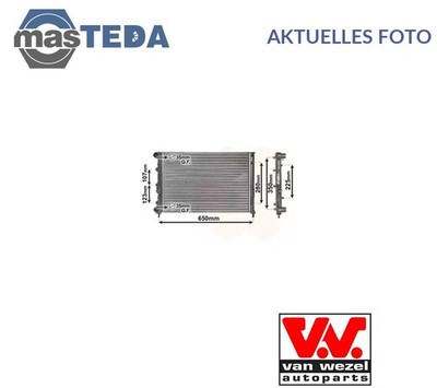 01002078 KÜHLER WASSERKÜHLER MOTORKÜHLER VAN WEZEL NEU OE QUALITÄT