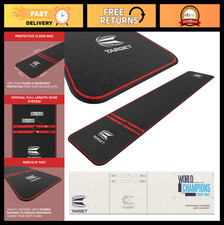 Dart Mat for Soft Steel Tip - Non-Slip Oche Mat with Distance Markings, Floor