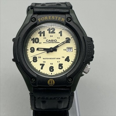 Casio Forester Mens Watch 42mm Green Black Illuminator 5405 FT-500W New Battery
