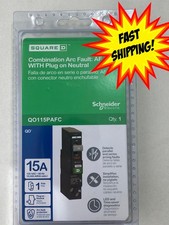 Square D 15 Amp Plug-On Neutral Combination Arc Fault Circuit Breaker QO115PAFC