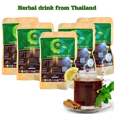Wellness Herbal Tea Infusion Natural Caffeine-Free Gift Thailand 25 small teabag