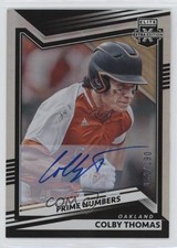 2022 Elite Extra Edition Prime Numbers A Signatures /190 Colby Thomas Auto 1n2n