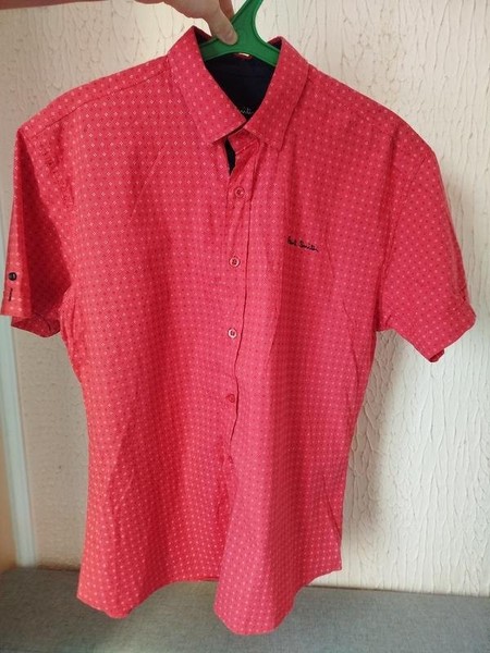 Men Paul Smith Shirt Red Cotton 40 / L
