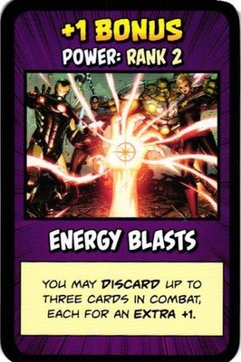 ENERGY BLASTS USAopoly Munchkin Marvel The Game Collectible Card