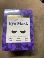 New Demora Golden Glow Hydrating Under Eye Mask 20 Pairs Anti Puffiness