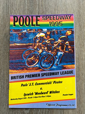 poole speedway programme 30th august 1995 v ipswich witches