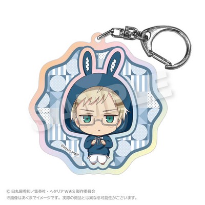 Hetalia World Stars (Animal Hoodie ver.) Holographic Keychain [Sweden]