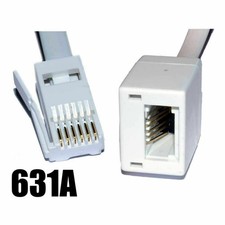2m BT Telephone Extension Lead For Office & Home Full 6 Wire Cable [005655]