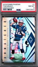 Panini 2018 Phoenix Tom Brady #1 Patriots PSA 8