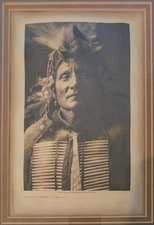 Edward Curtis Original Photogravure - Kills In Timber - Ogalala