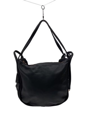 Repetto 3-Way Shoulder Bag Leather Black