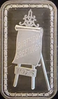 1975 Birthday Greetings Madison Mint Easel Art Bullion-0.999 Silver 1 Oz Art Bar