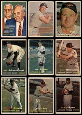1957 Topps Baseball Low Number Complete Set w/o Series 4 2 - GOOD 7044260