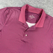 Brooks Brothers Performance Series Mens Polo Shirt XXL Pink Short Sleeve