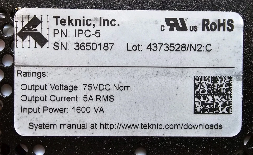 Интеллектуальный центр питания Teknic IPC-5 с кабелями.  - Изображение 3 из 4