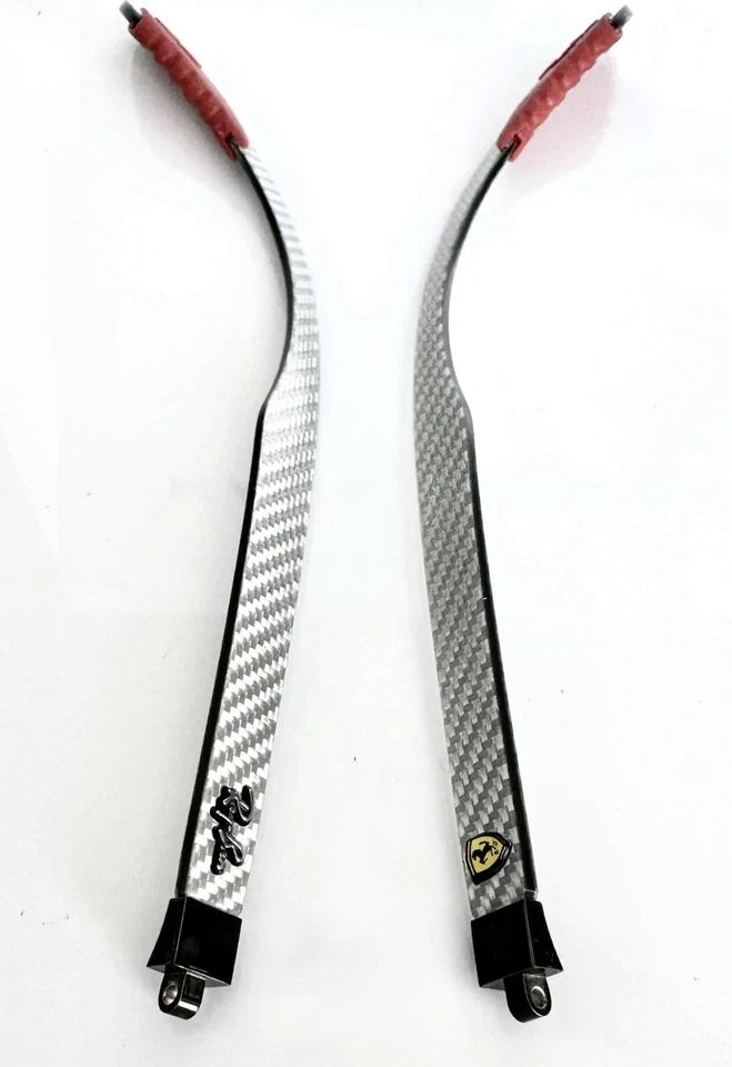 Ray Ban RB8331M Scuderia Ferrari Silver Red Carbon Fiber Replacement Temple Arms - Image 4 of 4