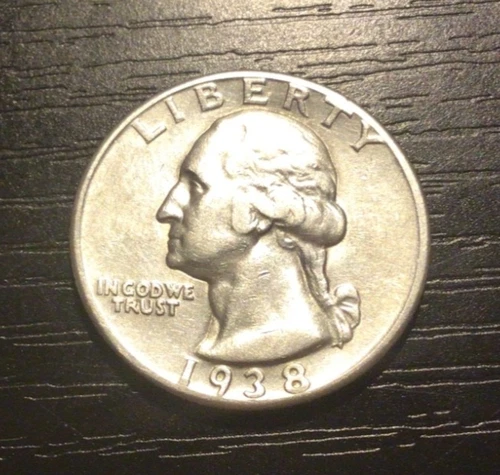 1938 Washington Silver Quarter, AU. Great Luster, Sharp! A190