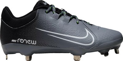 Nike Women's Hyperdiamond 4 Pro Metal Fastpitch Softball Cleats, Gray, Sz-11