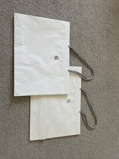   TWO 2 Large APPLE STORE BAG Paper Gift / Shopping BAG Empty Fast Ship fm CA